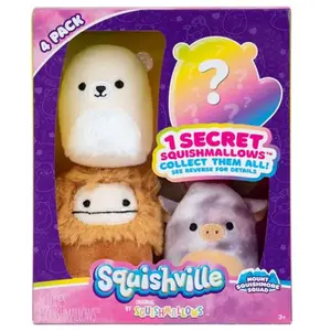 Ensemble de peluches Squishville Mini Mount Squishmore Squad pas cher
