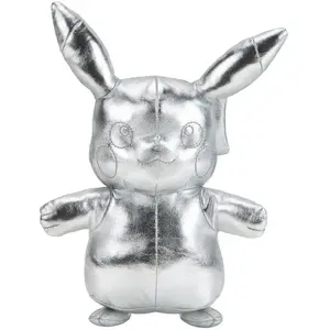 Pokemon - Plush 30 Cm 25th Celebration - Silver Pikachu (Pkw2379) pas cher