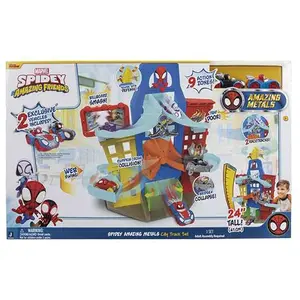 SET VÉHICULES SPIDEY CITY TRACK SET SPIDEY AND HIS AMAZING FRIENDS SNF pas cher