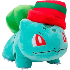 Jazwares Peluche Pokémon Bulbasaur De Noël 20 Cm pas cher