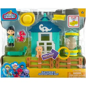Jazwares DNR0013 Dino Ranch Set d'aventure d'élevage pas cher
