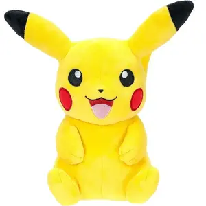 Pokemon Peluche - JAZWARES - Pokémon - Pikachu Ver. 02 - 20 cm - Jaune - Intérieur