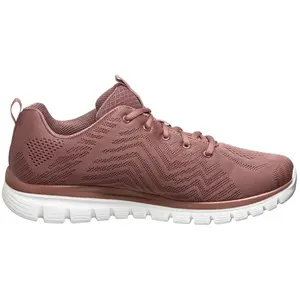 Skechers Femme Baskets Graceful Get Connected, Bordure en maille mauve, 36.5 EU pas cher