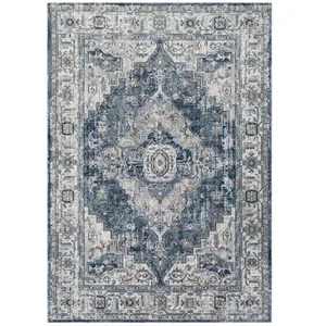 SURYA - DALILA Vintage Oosters Antraciet Tapijt pas cher