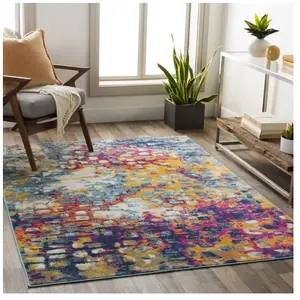 LIVABLISS Tapis de Salon à Poils Courts Doux Abstrait Moderne AMAYA 20... pas cher