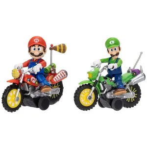 Figurine Motos Mario Galaxy 1 aléatoire Luigi Et Mario Sur Leurs Motos pas cher