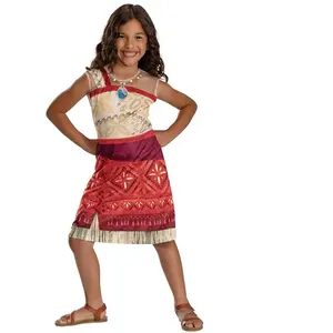 DISNEY - MOANA 2, Kostuum Moana/Vaiana Basic Plus Jurk, Maat XS (3T-4T jaar)