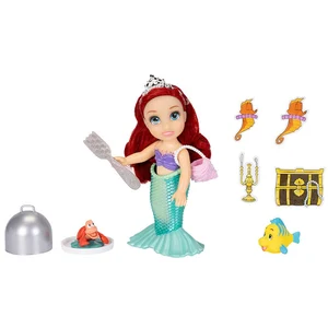 Poupée Ariel - DISNEY PRINCESS - Transformation mode - 15,2 cm - Avec Sebastian & Flounder pas cher