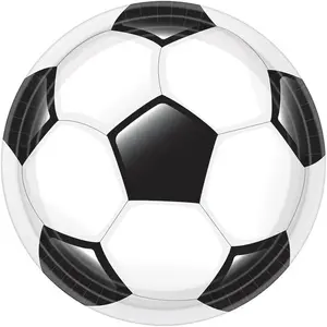 Amscan Feestbord Voetbal 23 Cm 8 Stuks