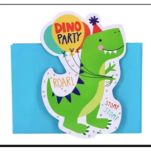 Amscan Uitnodigingen Dino Junior 10 Cm Karton Groen 8 Stuks pas cher