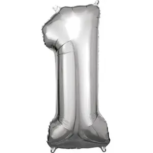 Comparateur de prix : ballon aluminium chiffre 1 86cm argent - 9906286 AMSCAN