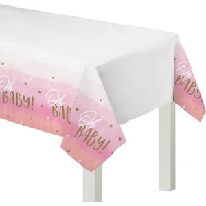 Amscan - Oh Baby Girl - Tafelkleed (137 cm x 259 cm) pas cher