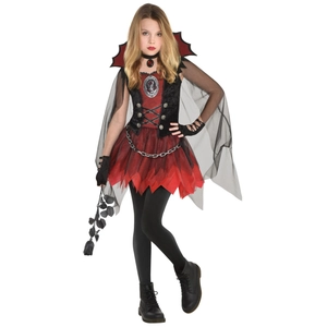 amscan Costume Dark Vamp pour enfants ans, Fille, 10235476, multicolore, 4 bis 6 JahreVendu paramazon