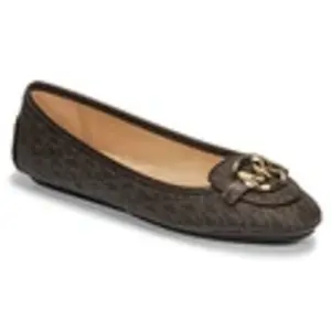 Ballerina's MICHAEL Michael Kors LILLIE MOC Brown pas cher