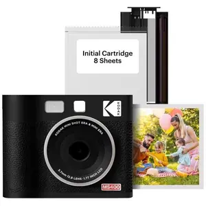 Kodak Cam Mini Shot 4 ERA Black 4x4, Appareil photo analogique, Noir pas cher