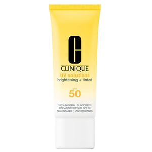 UV Solutions - Soin Solaire Illuminateur Teinté SPF50- Clinique pas cher