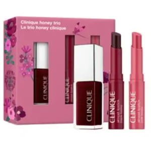 Clinique Pop  Coffret Trio Lèvres Honey Collection 7 pas cher