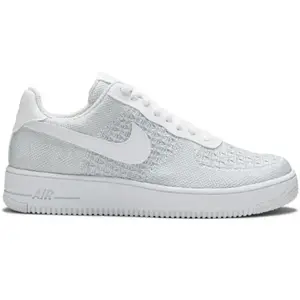 Nike Nike Air Force 1 Flyknit 2.0 Shoe - White, White 45.5 pas cher