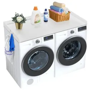 Comptoir pour Lave-linge et Sèche-linge-VEVOR-Surface de Comptoir en B...
