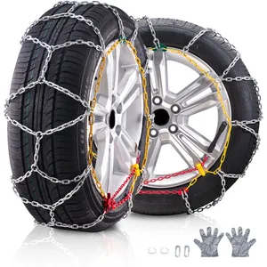 Vevor - Chaines a Neige en Acier Allie au Manganese, Chaines de Pneus Antiderapantes, Conduite Plus Securitaire, Accessoires d'Urgence pour Voitures, pas cher