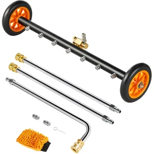 VEVOR 590mm Hogedrukreiniger Bodemreiniger 2 Wielen 2 Verlengde Staven pas cher