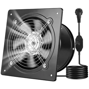 Ventilateur Extraction Mural 203 cm-VEVOR-Ventilateur Extracteur 980 m³/h Extracteur dAir pour Grenier Garage Sous-sol-Noir pas cher