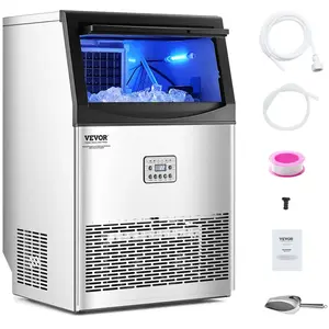 VEVOR Machine a Glacons Autonome, Capacite de Production 40,8 kg/24 h ... pas cher