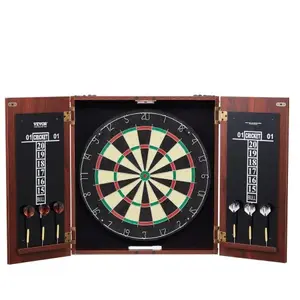 VEVOR dartkastenset officieel dartbord MDF darts 45x3,8cm 6 darts