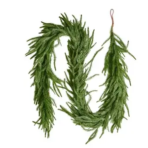 Guirlande de Noël-VEVOR-18 m-Décoration de Noël Verte-Guirlande de Pin Norfolk Artificiel-pour Intérieur-Manteau de Cheminée pas cher