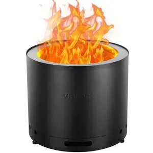 Comparateur de prix : Foyer Sans Fumée-VEVOR-Foyer au Bois avec Cendrier Amovible-Intérieur ...