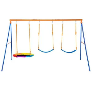 VEVOR Schommelsets Tuin 1 Schotel 2 Gordels Schommelzitjes A-frameVendu parbol