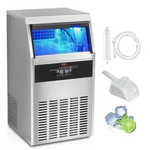 Machine à Glaçons - VEVOR - 56 kg-24 h 60 Bacs à Glaçons Capacité de S... pas cher