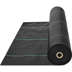 VEVOR Tuinvlies Onkruidvlies - 4*18.3m- 170g/m2 Pp Opritdrainagedoek - Voor Opritstabilisatie, Tuinbouw, Landbouw En Drainage - Zwart pas cher
