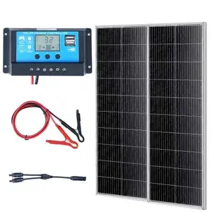 Panneau Solaire Portable - VEVOR - Lot de 2 Panneaux Solaires Monocris...