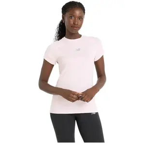 New Balance T-shirt à Manches Courtes Seasonal Jacquard T-shirt pas cher