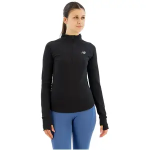 New Balance T-shirt à Manches Longues Nb Harmony Half Zip pas cher