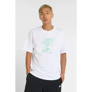 New Balance Debut Statue T-shirt White Size: L | T-Shirts Outlet | Heren | Wit pas cher
