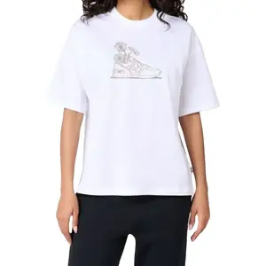 New Balance T-shirt à Manches Courtes Oversized Flower T-shirt pas cher