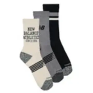 Sportsokken New Balance ACTIVE LIFESTYLE GRAPHIC CREW SOCKS 3 PACKS Grijs pas cher