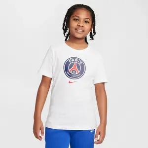 Nike, Garçons, T-shirt de sport, T-shirt à écusson du PSG Junior (XL),... pas cher