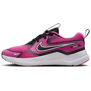 Nike Baskets Cosmic Runner unisexes pour enfant, Laser fuchsia, blanc et noir, 40 EU pas cher