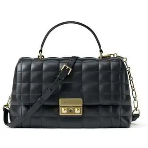 Michael Kors Tribeca - Sac à main matelassé Noir 30F5G2RS2L-001 pas cher