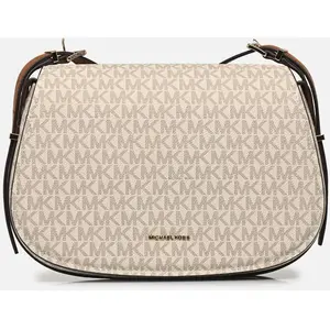 Michael Kors Medium Flap Messenger Bag Vanilla/acorn Size: OS | Cross ... pas cher