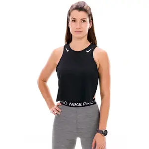 Nike Running AeroSwift Cropped Tank Top - Noir, Noir XS