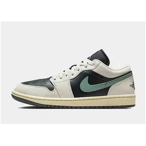 Nike Nike Air Jordan 1 Low Femme - Baskets En Cuir Blanc Et Noir - 37 1/2Vendu parbol
