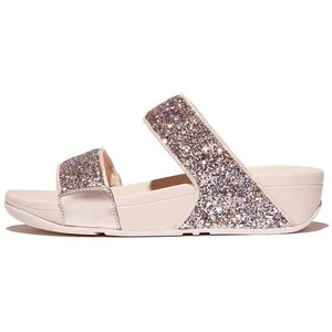 FitFlop Lulu Multi-Tonal Glitter Slides Vrouwen - Nude Rose Mix pas cher