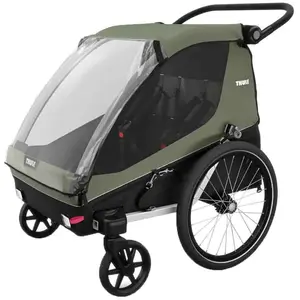 Thule Courier Fietstrailer Vintage green One-Size pas cher