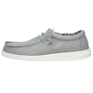 HEYDUDE - Wally Canvas Heren Instappers Light Grey - Maat 43 pas cher