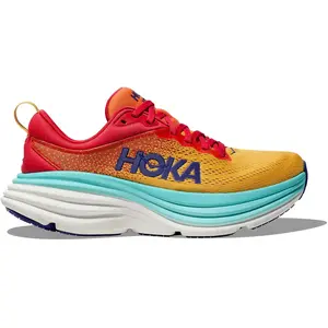 Chaussures de running femme Hoka Bondi 8 Rouge 38 2/3 pas cher