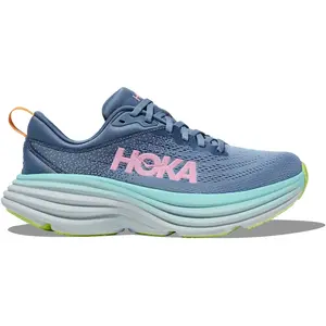 Chaussures de running large femme Hoka Bondi 8 Bleu 38 2/3 Large pas cher